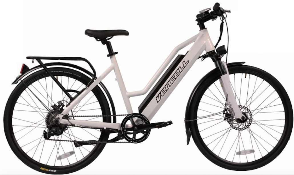 27.5 inch stad elektrische fiets legering frame en vering vork 7 snelheid